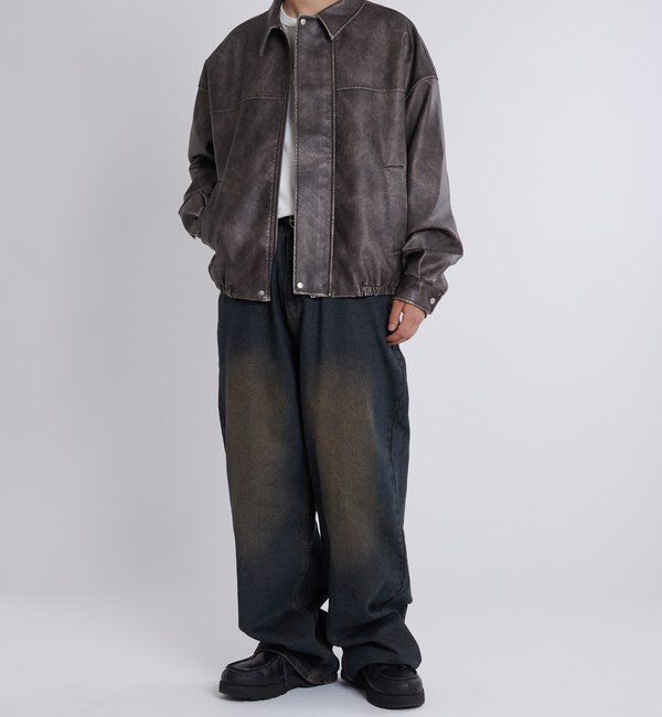  「VINTAGE-LIKE SOUTIEN COLLAR BLOUSON」|ブルゾン・スタジャン|