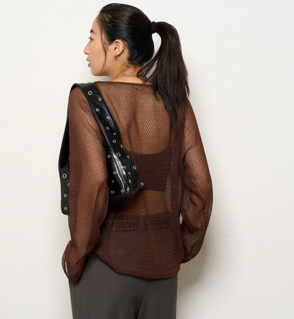  「コードデザインニットソートップス」|Tシャツ・カットソー|