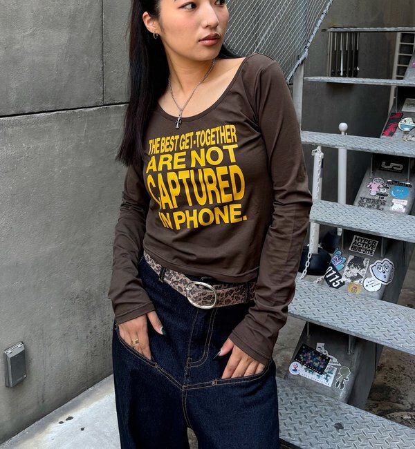  「【WEB限定】MESSAGE TOPS」|Tシャツ・カットソー|