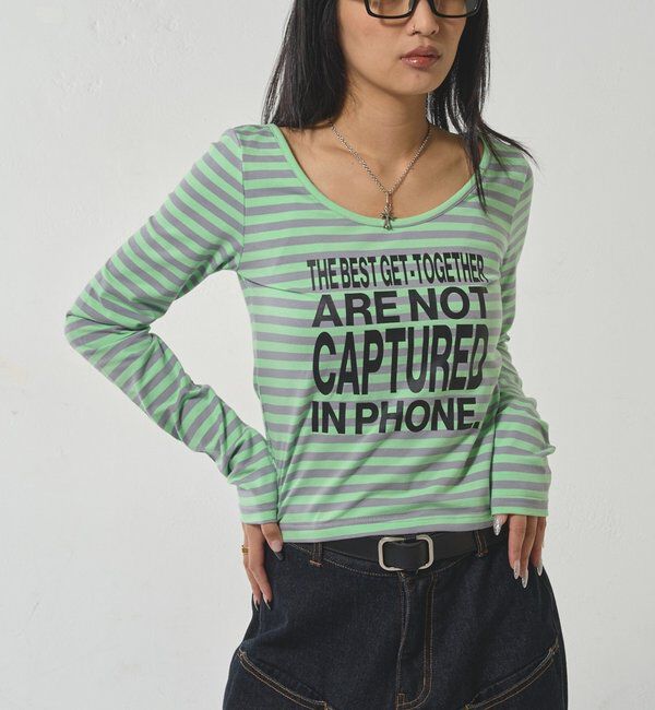  「【WEB限定】MESSAGE TOPS」|Tシャツ・カットソー|