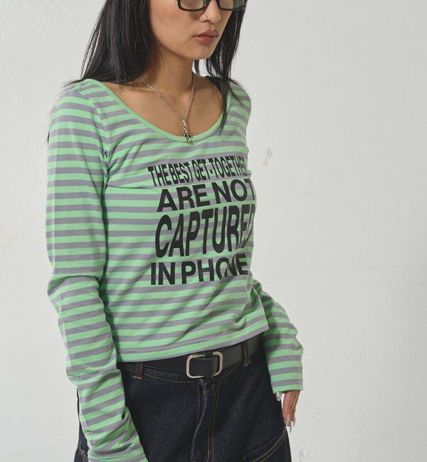  「【WEB限定】MESSAGE TOPS」|Tシャツ・カットソー|