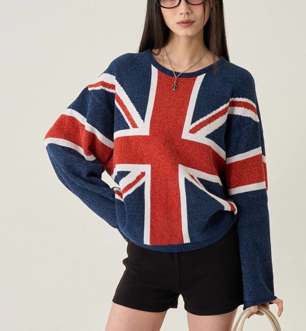  「UNION JACK KNIT」|カーディガン|