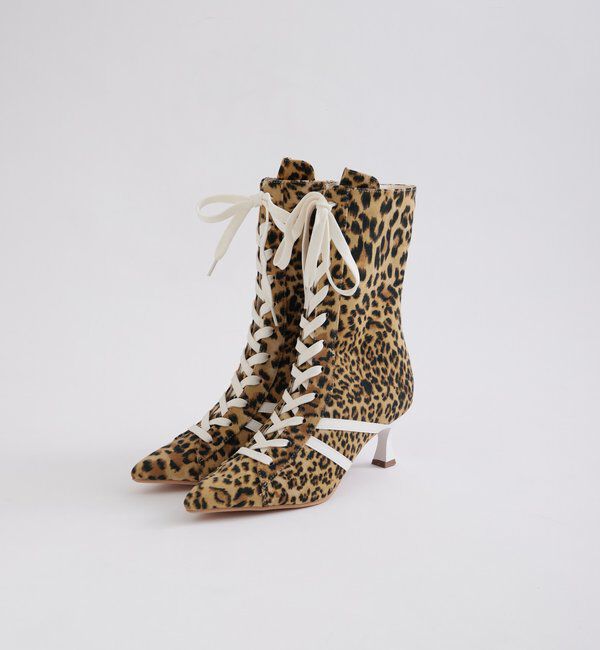  「SLOPPYスニーカーミドルブーツ」|ロングブーツ|キャメル