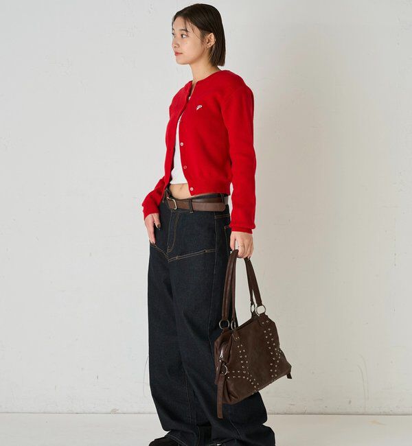  「ONE-POINT CREW CARDIGAN」|カーディガン|