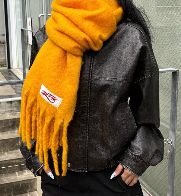  「SLOPPY ASSORTED MUFFLER」|マフラー|イエロー