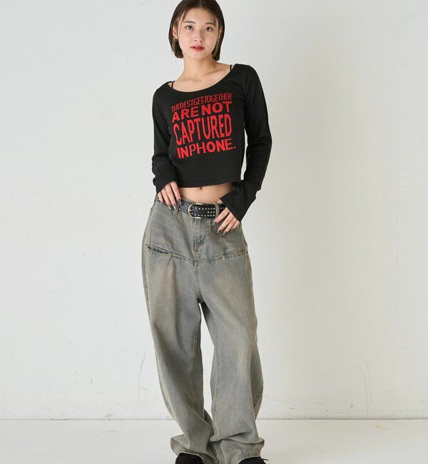  「MESSAGE LOGO KNIT」|ニット・セーター|