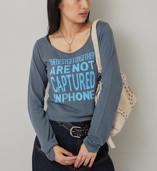  「MESSAGE LOGO KNIT」|ニット・セーター|