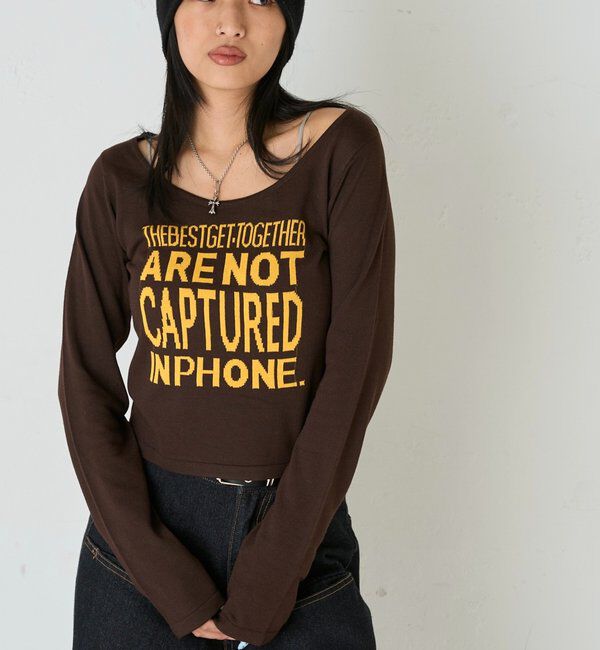  「MESSAGE LOGO KNIT」|ニット・セーター|