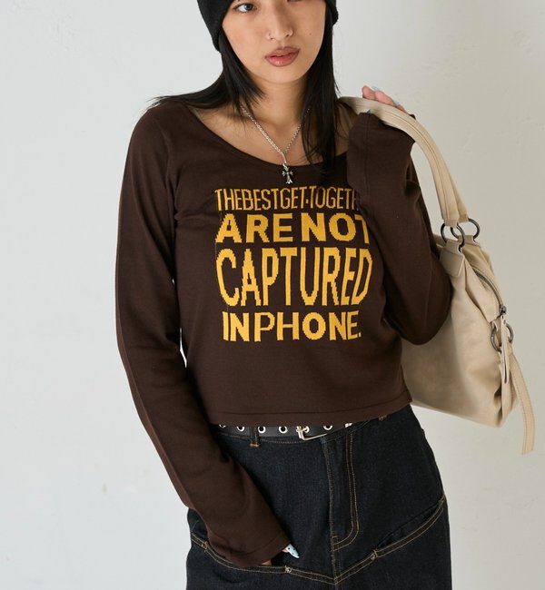  「MESSAGE LOGO KNIT」|ニット・セーター|