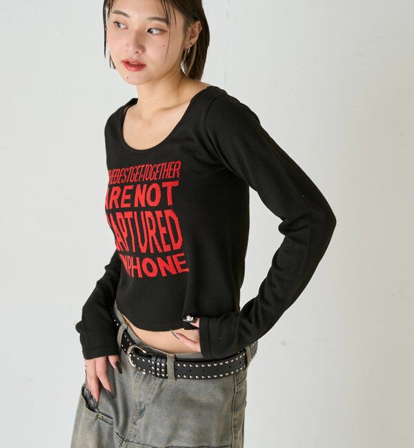  「MESSAGE LOGO KNIT」|ニット・セーター|