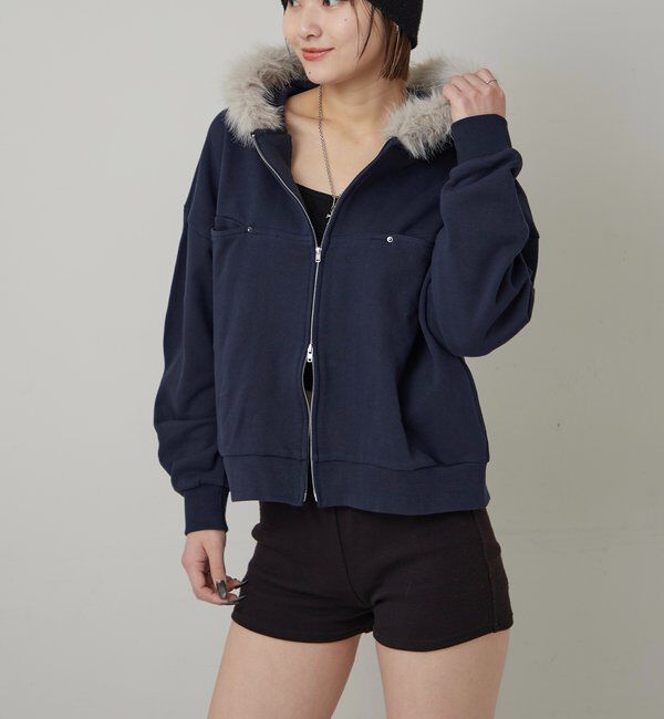  「SLASH POCKET FUR PARKA」|パーカー|