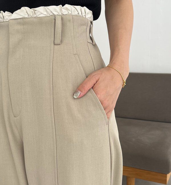  「フリルウエストパンツ」|チノ|