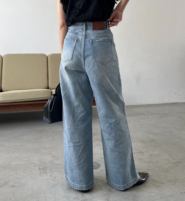  「【3サイズ展開】ストレートルーズデニム」|デニム|