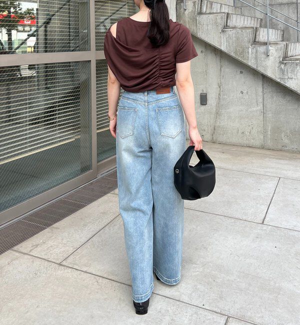  「【3サイズ展開】ストレートルーズデニム」|デニム|