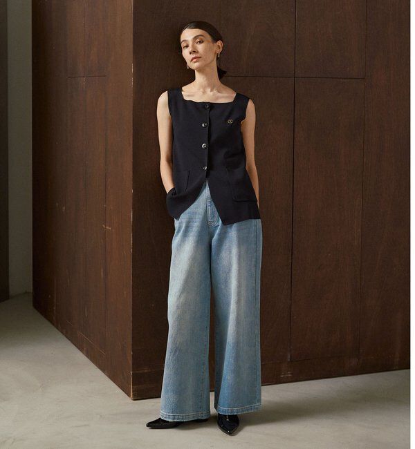  「【3サイズ展開】ストレートルーズデニム」|デニム|