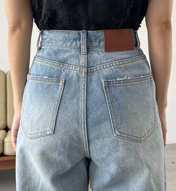  「【3サイズ展開】ストレートルーズデニム」|デニム|