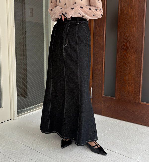  「【セットアップ対応】コットンフレアスカート」|スカート|