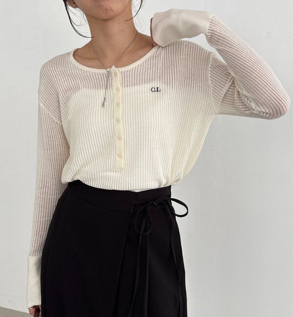  「〈C.L〉シアーヘンリーニット」|ニット・セーター|