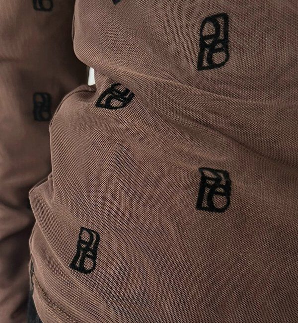  「【前後2WAY】2WAYモノグラムシアーTシャツ」|Tシャツ・カットソー|