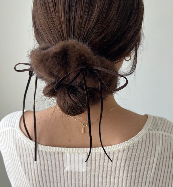  「〈GOLDY/ゴールディ〉ファーリボンシュシュ」|リング|