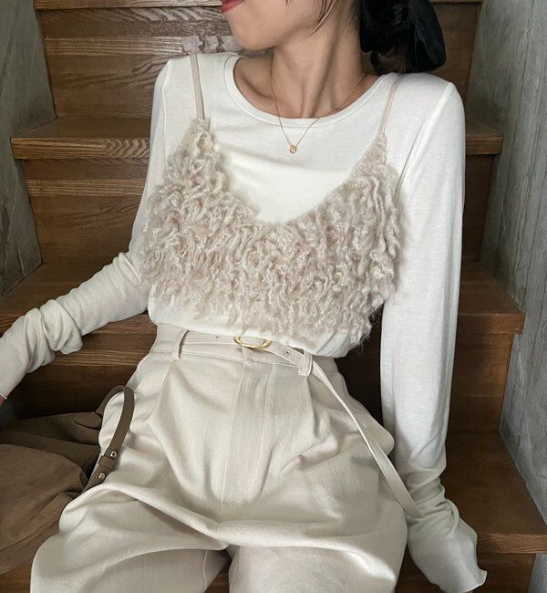  「【セットアイテム】インナーSETウーリービスチェ」|Tシャツ・カットソー|