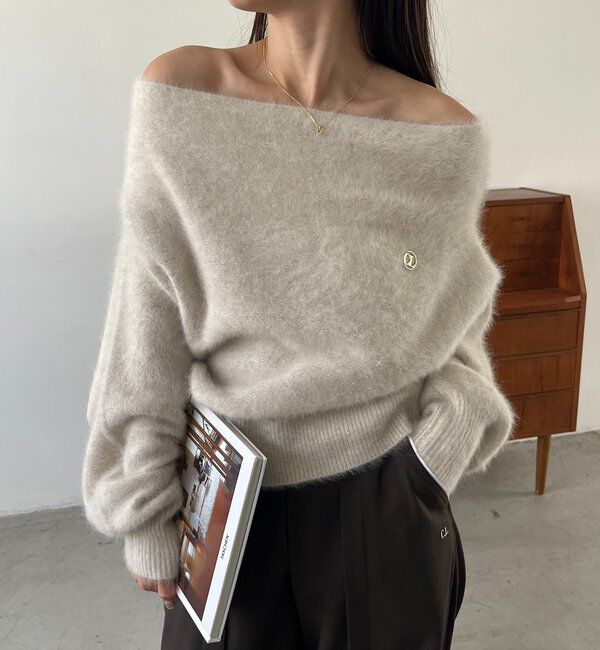  「【上質な着心地/全骨格細見え】〈C.L〉FOXカシミアドルマンニット」|ニット・セーター|