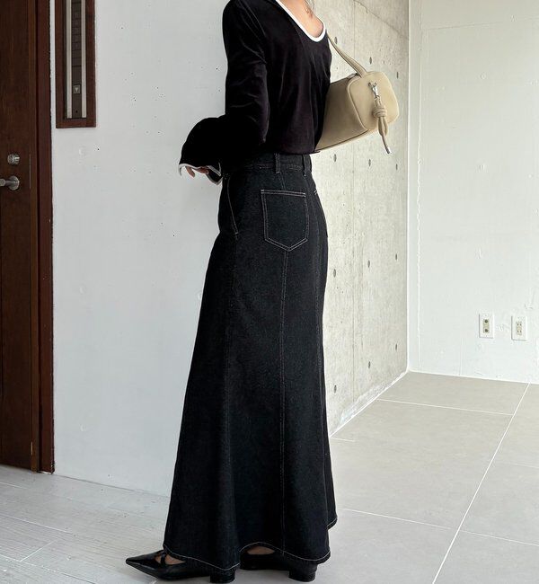  「【前後2WAY】ベロアリンガーTシャツ」|Tシャツ・カットソー|