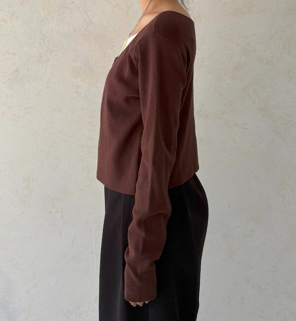  「【WEB限定】Wジップレイヤードニット」|カーディガン|