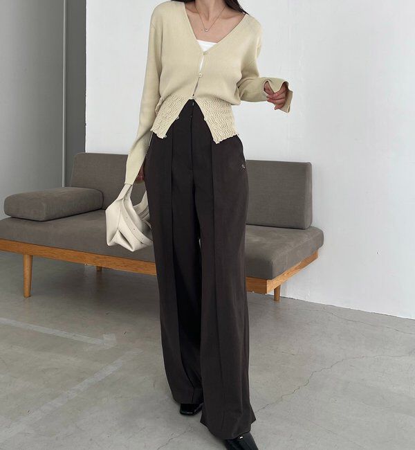  「〈C.L〉カットオフハイウエストパンツ」|チノ|