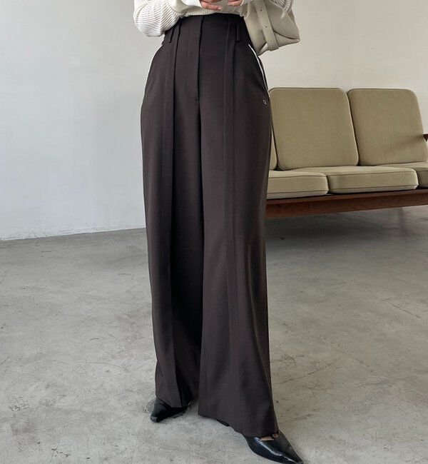  「〈C.L〉カットオフハイウエストパンツ」|チノ|