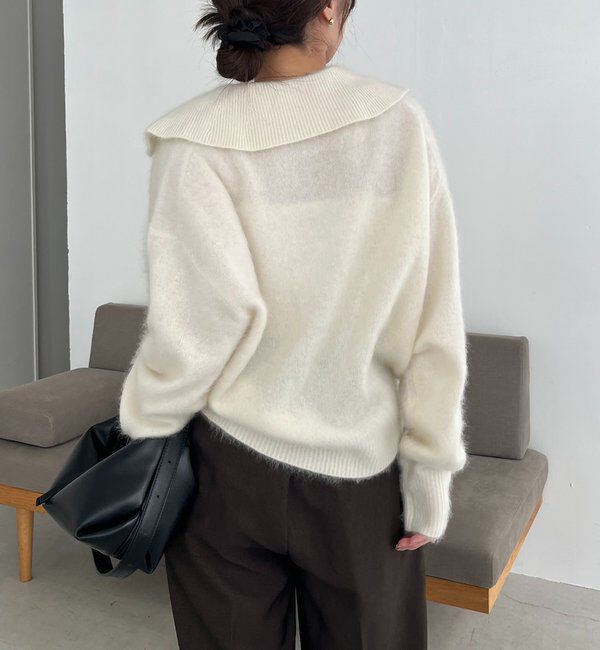  「【上質な着心地】WOOL100ミンクタッチカーディガン」|カーディガン|