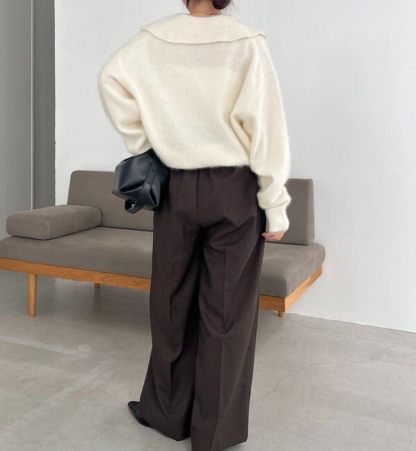  「【上質な着心地】WOOL100ミンクタッチカーディガン」|カーディガン|