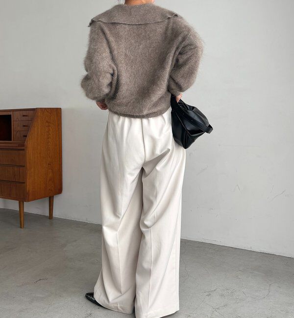  「【上質な着心地】WOOL100ミンクタッチカーディガン」|カーディガン|