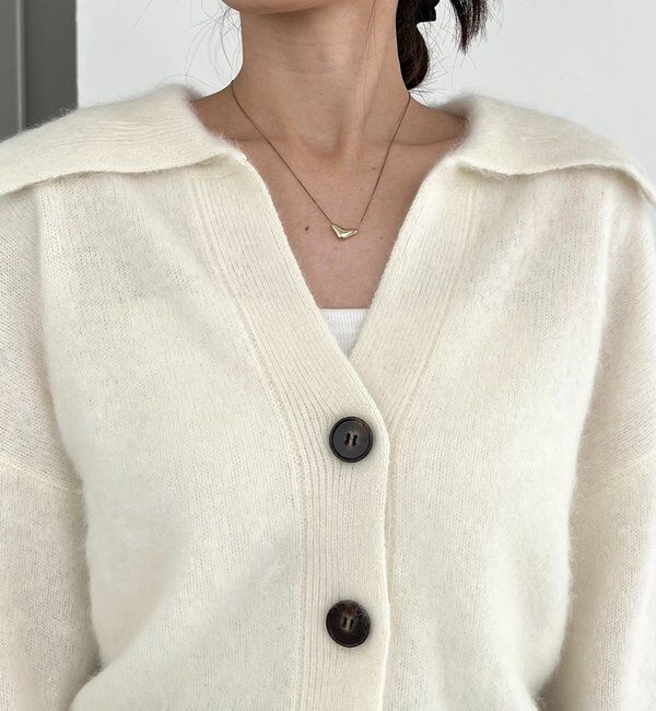  「【上質な着心地】WOOL100ミンクタッチカーディガン」|カーディガン|