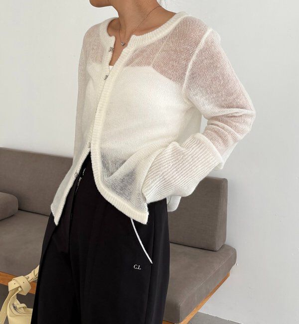  「テンセルウールホックカーディガン」|カーディガン|