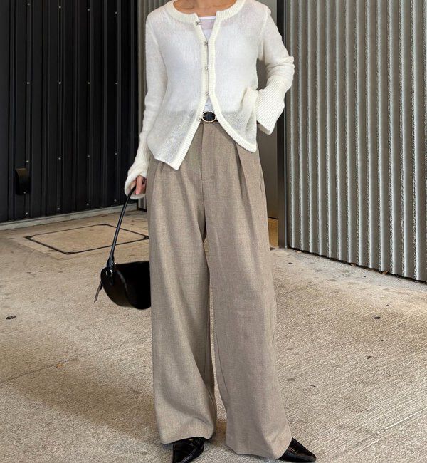  「テンセルウールホックカーディガン」|カーディガン|