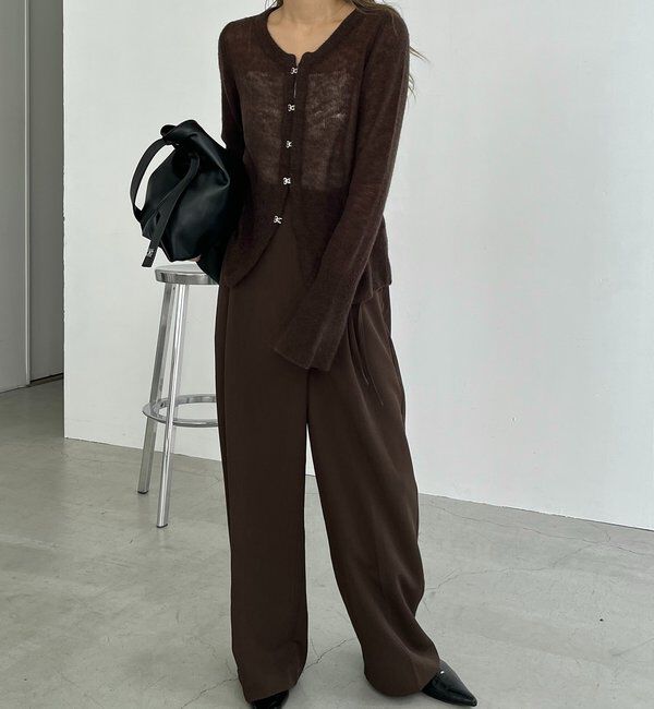  「テンセルウールホックカーディガン」|カーディガン|