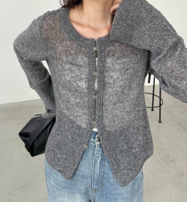  「テンセルウールホックカーディガン」|カーディガン|