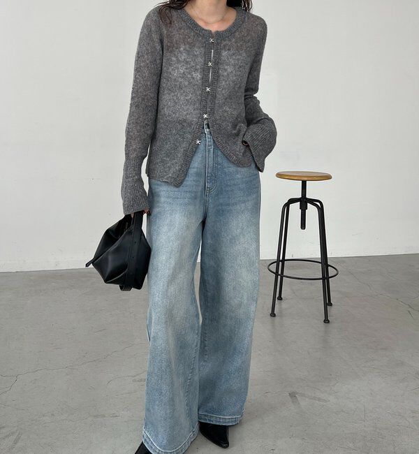  「テンセルウールホックカーディガン」|カーディガン|