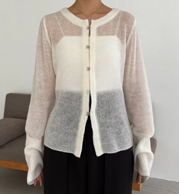  「テンセルウールホックカーディガン」|カーディガン|