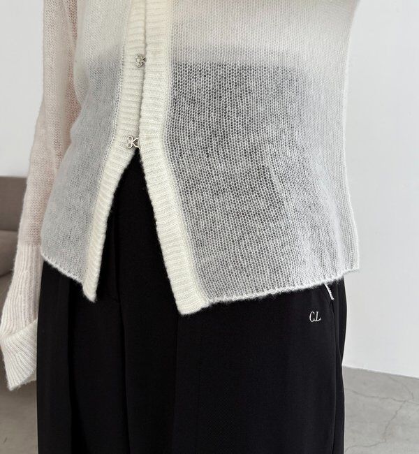 「テンセルウールホックカーディガン」|カーディガン|