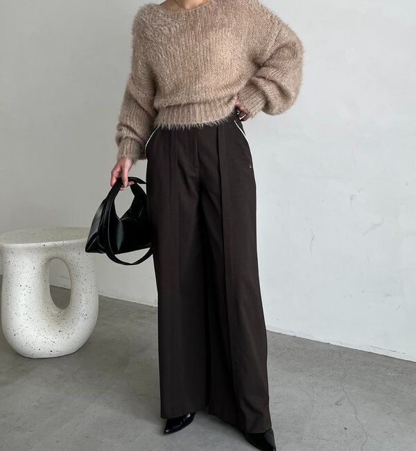  「フェザーラウンドプルオーバー」|ニット・セーター|