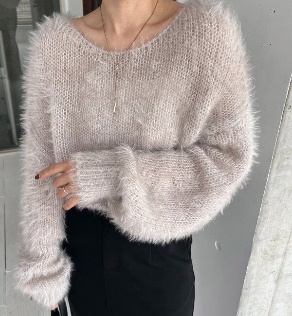  「フェザーラウンドプルオーバー」|ニット・セーター|