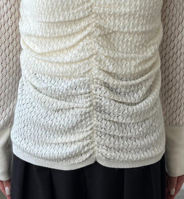  「起毛レースプルオーバー」|ニット・セーター|