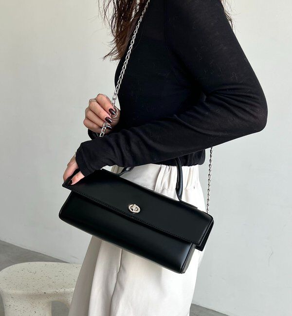  「チェーンショルダーワイドバッグ」|トートバッグ|