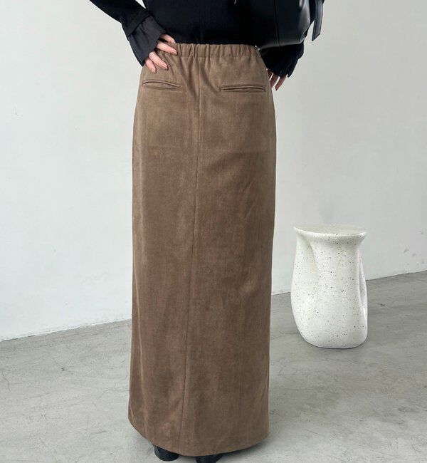  「スエードジップスカート」|スカート|