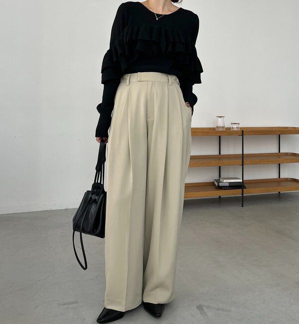  「【2WAYで着用可能】ベアフリルニット」|ニット・セーター|