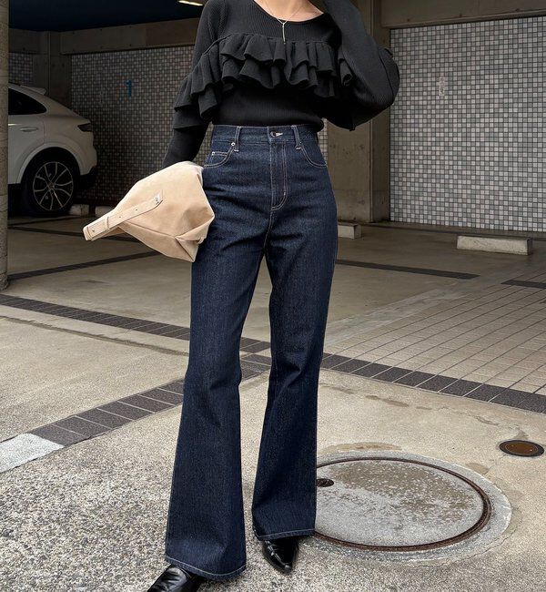  「【2WAYで着用可能】ベアフリルニット」|ニット・セーター|