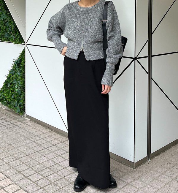  「裾ジップラメプルオーバー」|ニット・セーター|