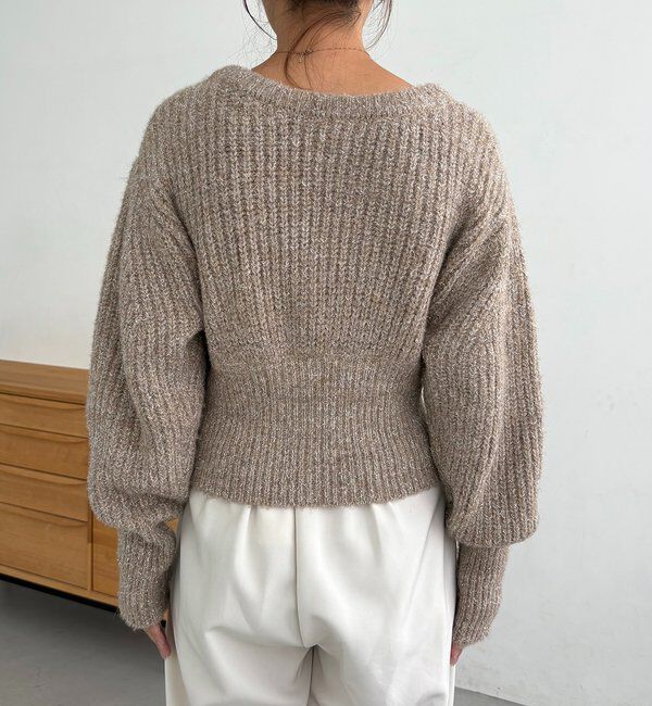  「裾ジップラメプルオーバー」|ニット・セーター|